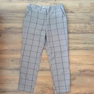 ASOS PETITE Cigarette Pants in Grid Check